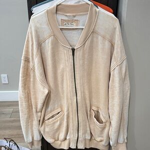 We The Free Cream Knit Jacket